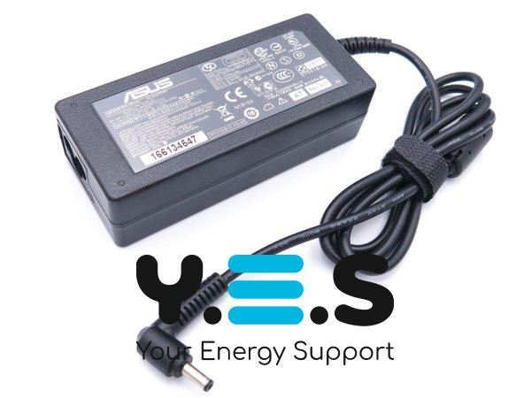 Адаптер живлення для ноутбуків ASUS 19V 3.42A 65W, штекер 4.0×1.35, без мережевого кабелю