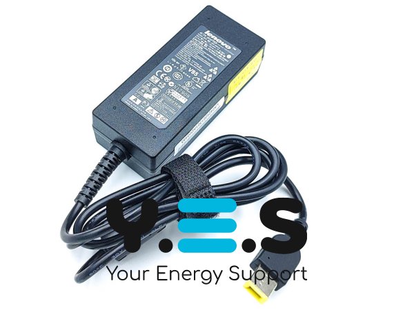 Зарядний блок живлення для ноутбуків Lenovo 20V 2.25A 45W, роз’єм Square + pin (без кабелю)