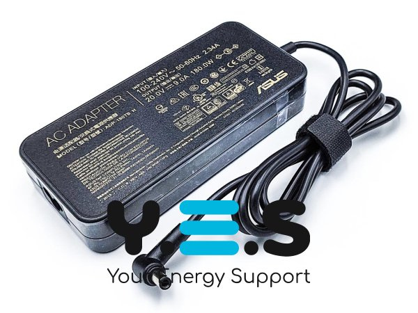 Блок живлення (адаптер) для ноутбуків ASUS 20V 9A 180W, штекер 6.0×3.7, без кабелю живлення