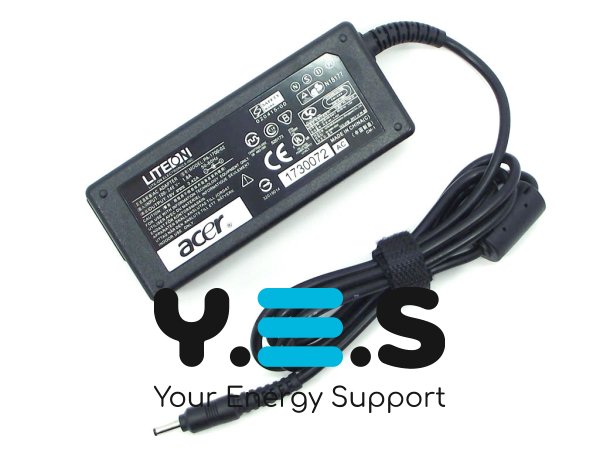 Адаптер живлення для ноутбуків Acer — 19V 3.42A 65W, штекер 3.0×1.1, без мережевого кабелю