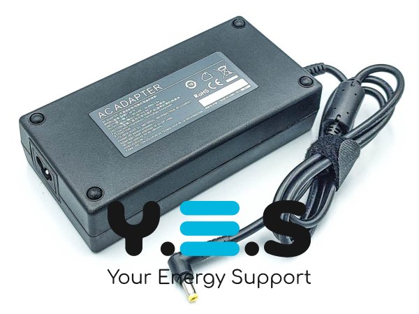 Адаптер живлення для ноутбуків Acer 19V 9.5A 180W, штекер 5.5×1.7, без мережевого кабелю