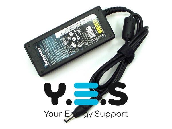 Адаптер живлення для ноутбуків Lenovo 19V 3.42A 65W, штекер 5.5×2.5, без кабелю