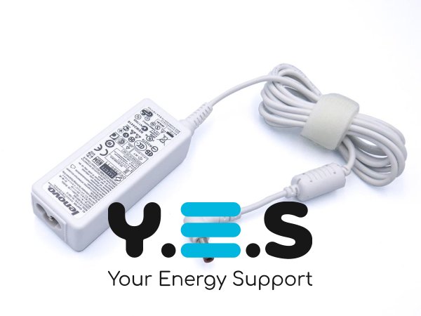 Адаптер живлення для ноутбуків Lenovo 20V 2A 40W, штекер 5.5×2.5, білий (36001672 / LN-A0403A3C), без кабелю, Original