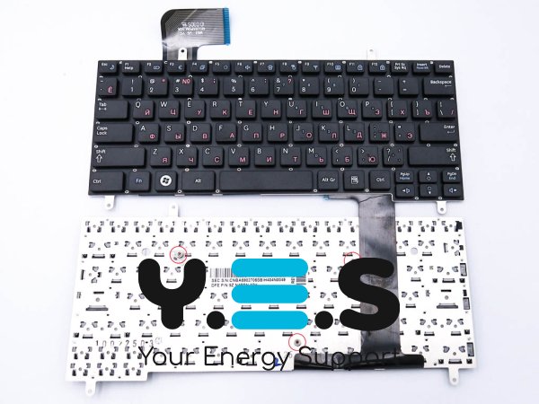 Клавіатура для Samsung N210 / N220 / N230 — RU розкладка, чорна, без рамки (9Z.N4PSN.00R)