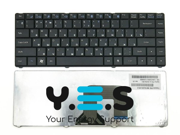 Клавіатура для ноутбука ASUS N20, чорна, розкладка RU (Black) Original