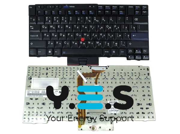 Клавіатура для ноутбуків Lenovo ThinkPad T410 / T410I / T410S / T420 / X220 / W510 / T510 / T520 — чорна, RU layout