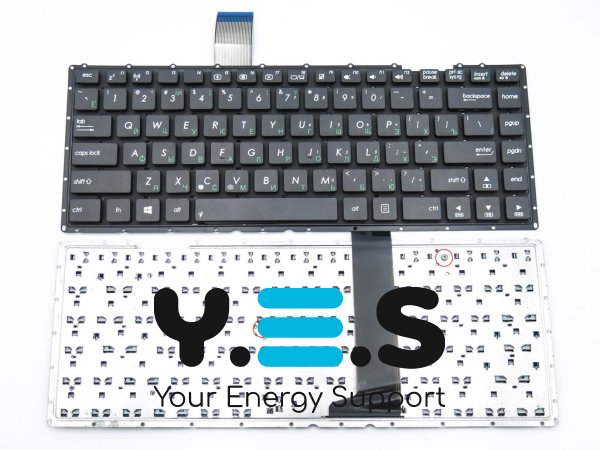 Клавіатура для ноутбуків ASUS X401, X401A, X401U, X401E, F401, X450C, X401EI, X401EB, S401A, S401U, R402A, R402U — чорна (RU), без рамки
