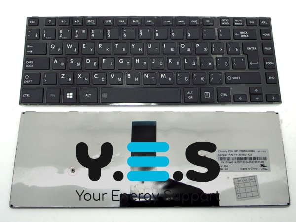 Клавіатура для ноутбука Toshiba Satellite L40-A501 / L40-A500D / L40-A510, RU розкладка, чорна (Black) Original