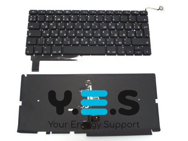 Клавіатура з підсвіткою для Apple MacBook Pro A1286 — RU-розкладка, великий Enter