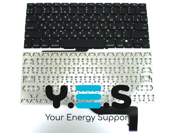 Клавіатура для Apple MacBook Pro A1398 (MC975, MC976, 2012) — RU розкладка, малий Enter