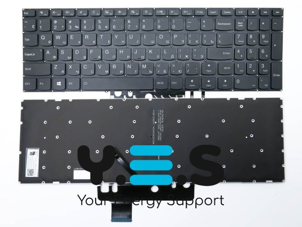 Клавіатура з підсвіткою для Lenovo IdeaPad 310S-15ISK / 510S-15ISK / 310S-15IKB, RU розкладка, чорна — Original