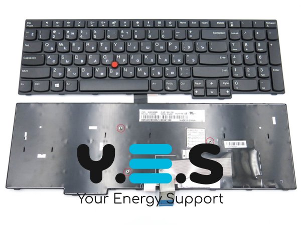 Клавіатура для ноутбука Lenovo ThinkPad E570, E575 — RU розкладка, чорна