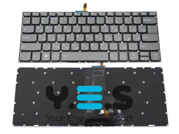 Клавіатура з підсвіткою (чорна, RU) для Lenovo Ideapad 330S-14ARR / 330S-14AST / 330S-14IKB / 330S-14ISK / V330-14IKB / Yoga 520-14IKB / 720-15ISK