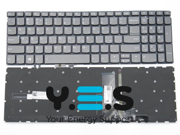 Клавіатура з підсвіткою для Lenovo IdeaPad S340-15 / S340-15IWL / S340-15API / S340-15IML, RU (Gay) розкладка