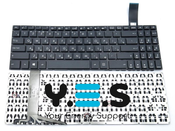 Клавіатура для ноутбуків ASUS FX570UD, FX570Z, FX570ZD, FX570U, X570U, X570UD, X570ZD, X570D, X570U, K570UD, K570Z, K570ZD — чорна (RU)