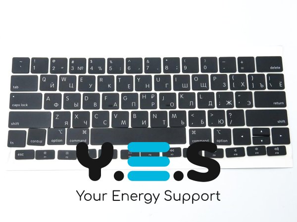 Комплект клавіш для клавіатури Apple MacBook Air A1932 (2018, 2019) — чорні, малий Enter