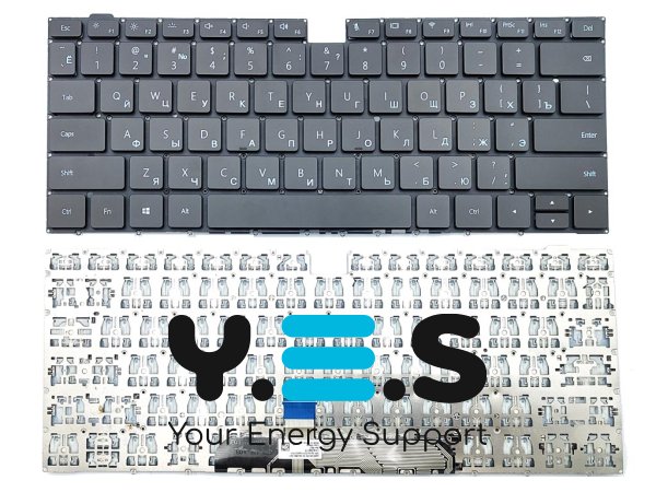 Клавіатура для ноутбука Huawei MateBook D14, D15 (RU, чорна) Original