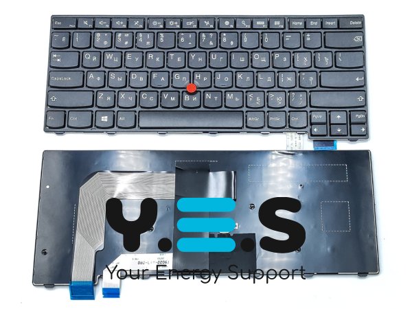 Клавіатура для Lenovo ThinkPad T470S, T460S, T460P, T470T, T460T — чорна, RU-розкладка