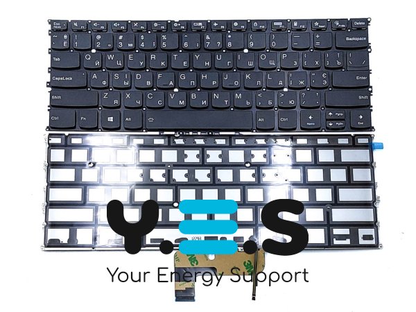 Клавіатура з підсвіткою для Lenovo Yoga Slim 9 14ITL5 — UA розкладка, чорна (Black)