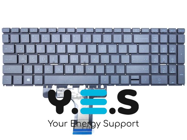 Клавіатура з підсвіткою (RU, чорна) для HP Pavilion 15-EG, 15-EH, 15S-ER, 15-ER, 17-CN, 17-CP, 17Z-CP та HP 255 G9 G10 — Original