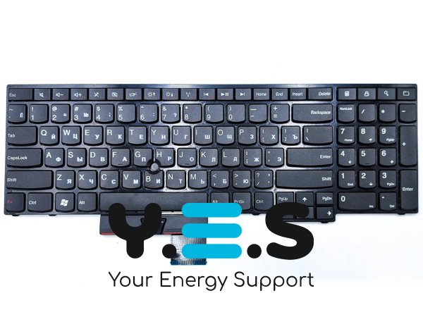 Клавіатура для ноутбука Lenovo ThinkPad E530 / E530C / E535 / E545, чорна (RU)