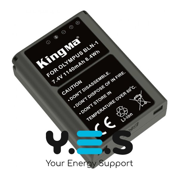 Акумулятор Olympus BLN‑1 KingMa 1140 mAh для OM‑D E‑M1/E‑M5/E‑M5 II/PEN‑F