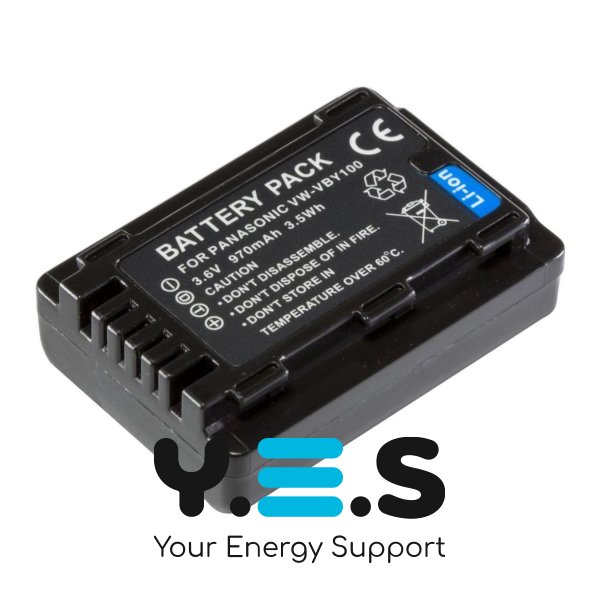 Акумулятор Panasonic VW-VBY100 MultiplePower 970mAh для HC-V100/HC-V110/HC-V130/HC-V160/HC-V180
