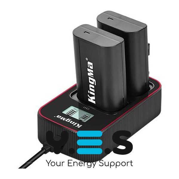 Набір KingMa DMW-BLJ31: 2 акум + ЗП на 2, для Panasonic DC-S1/S1R/S1H (3-Pack)