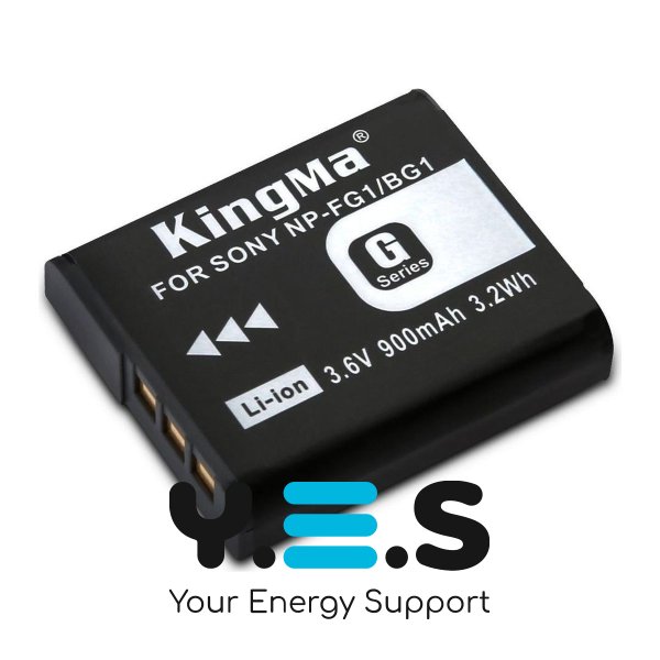 Акумулятор KingMa NP-BG1 900mAh для Sony Cyber-shot DSC-H3/H7/H9, W30/W50/W55/W70/W80/W90/W100/W110/W120/W125/W130/W150/W170/W200/W210/W215, T20/T70/T100/T200/T300/T500, N1, G1