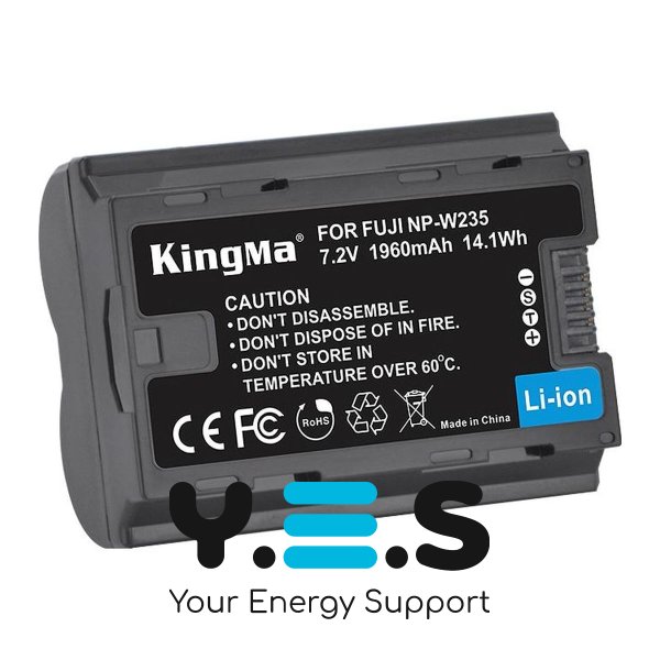 Акумулятор KingMa NP-W235 1960mAh для Fujifilm X-T4, X-S10, X-H2S, GFX100S, GFX50S II