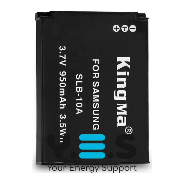 Акумулятор KingMa SLB-10A для Samsung 950 mAh (підходить: WB100, WB110, WB150F, WB250F)