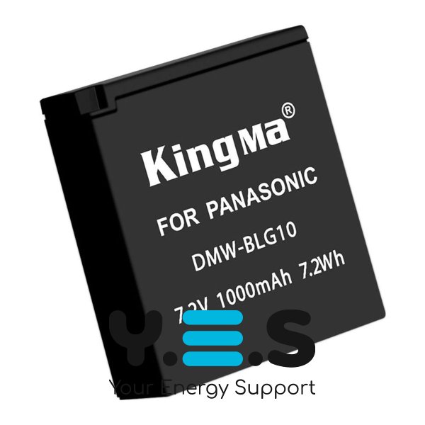 Акумулятор KingMa DMW‑BLG10 1000 mAh для Panasonic Lumix GF6/GX7/GX80/LX100/LX100 II/GM1/GM5/ZS100/ZS200