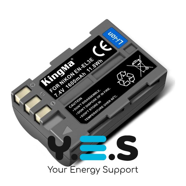 Акумулятор KingMa EN-EL3e 1600mAh для Nikon D50/D70/D70s/D80/D90/D100/D200/D300/D300s/D700