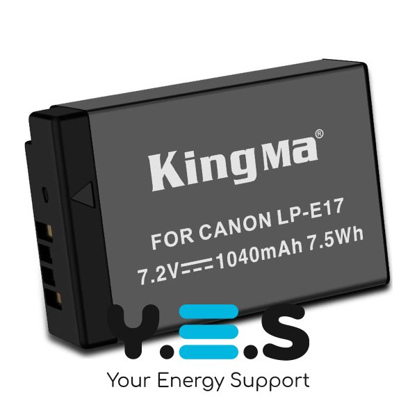 Акумулятор KingMa LP-E17 для Canon EOS M3/M5/M6/750D/760D/800D/200D, 1040 мА·г