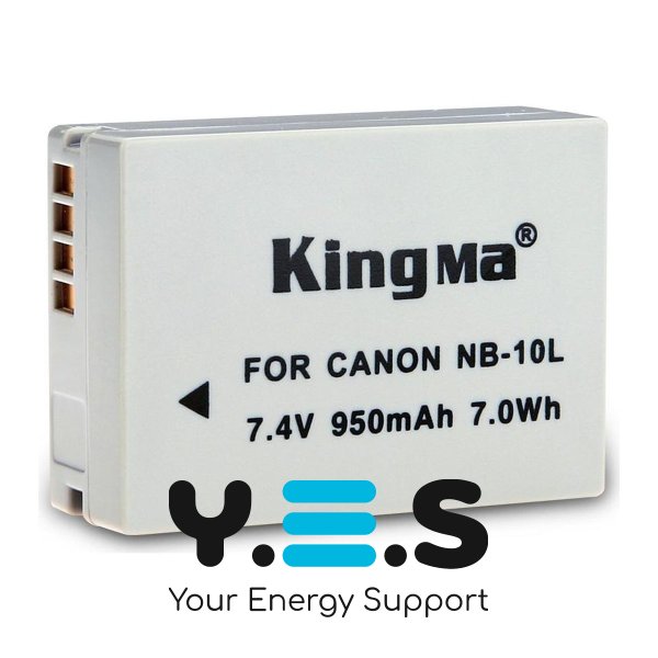 Акумулятор KingMa NB-10L 950mAh для Canon G1X/G15/G16/SX40HS/SX50HS/SX60HS/1D X/1D C