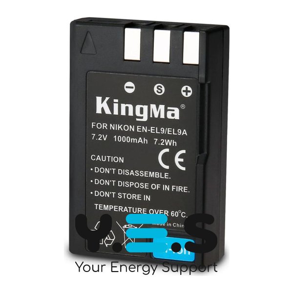 Акумулятор KingMa EN-EL9 для Nikon D40/D40X/D60/D3000/D5000, 1000 mAh