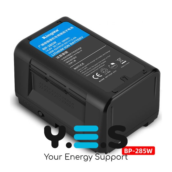 Акумулятор KingMa BP-285W V-Mount/V-Lock 285Wh 14.8V 20100mAh для Sony/Blackmagic/RED/ARRI