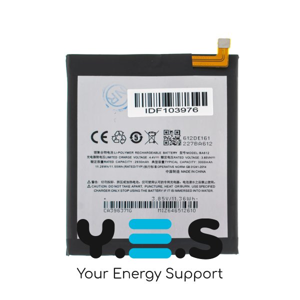 Акумулятор BA612 для смартфона Meizu M5s — 3000 mAh, 3.85V (China Original)