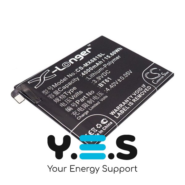 Акумулятор BT61 4000 mAh для Meizu M3 Note (L681C, L681H, L681Q) — X-Longer CS-MX681SL