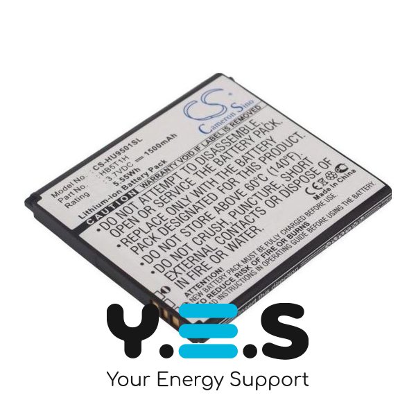 Акумулятор Huawei HB5T1H 1500 mAh для Huawei Ascend D U9510 — Cameron Sino CS-HU9501SL