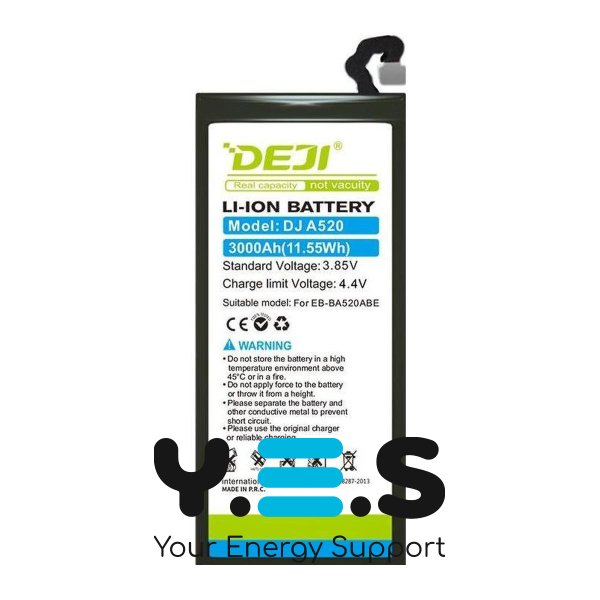 Акумулятор DEJI Samsung EB-BA520ABE для Samsung Galaxy A5 (2017) SM-A520 — 3000 mAh