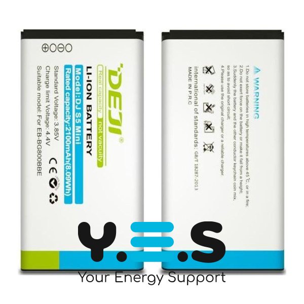 Акумулятор DEJI Samsung EB-BG800BBE 2100 mAh для Galaxy S5 mini SM-G800F та SM-G800H