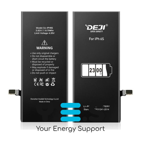 Посилений акумулятор DEJI 2500 mAh для Apple iPhone 6s (підвищена ємність)