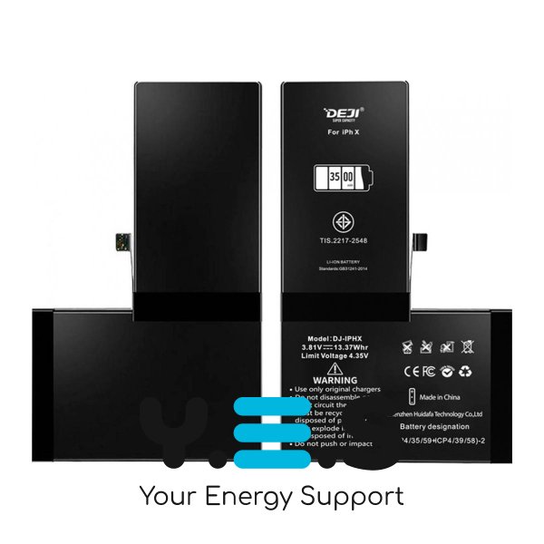 Посилена акумуляторна батарея DEJI для Apple iPhone X — 3500 mAh