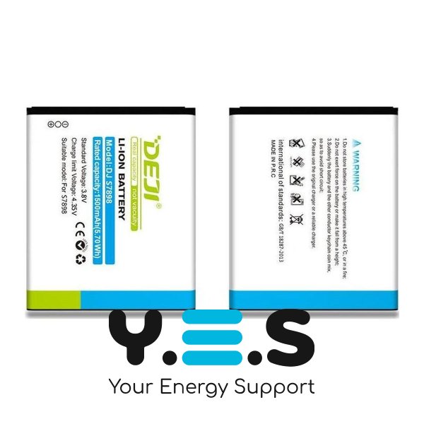 Акумулятор DEJI B100AE для Samsung (сумісний із моделями B100AE), 1500 mAh Original