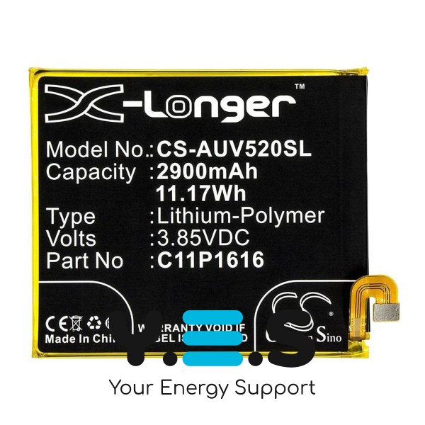 Акумулятор для Asus ZenFone V V520KL A006 — C11P1616, 2900 mAh (X-Longer CS-AUV520SL)