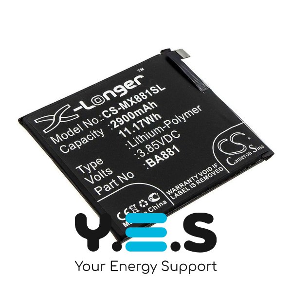 Акумуляторна батарея Meizu BA881 2900 mAh для Meizu 15 M881Q — X-Longer CS-MX881SL
