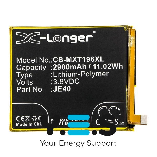 Акумулятор X-Longer JE40 (CS-MXT196XL) 2900 mAh для Motorola JE40 Original