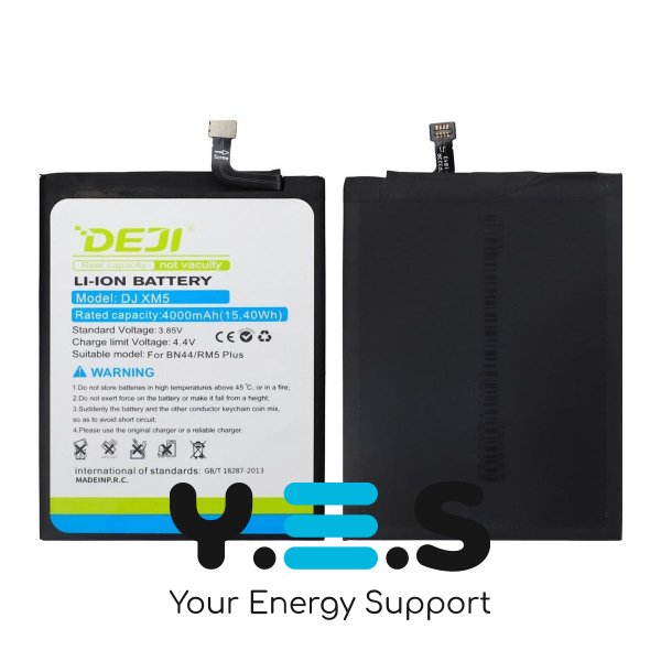 Акумулятор DEJI BN44 для Xiaomi Redmi 5 Plus — 4000 mAh (Li‑ion)