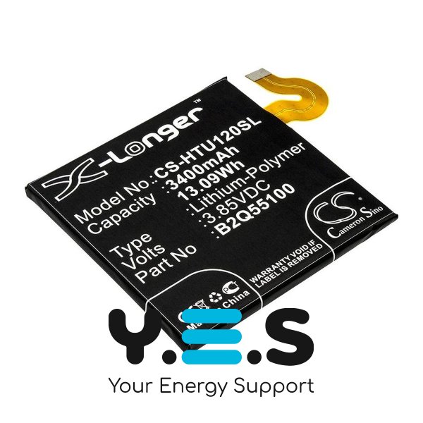 Акумулятор X-Longer B2Q55100 (CS-HTU120SL) для HTC U12 Plus та Exodus 1, 3400 mAh